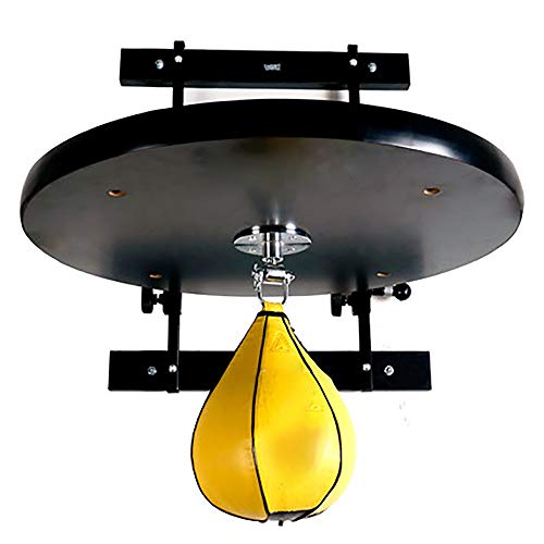 Speedbag Platform Schwarz Massivholz Dicken Profi Speed Ball Plattform Boxen Sport Geschwindigkeit Ballzubehör Home Gym Trainings (Color : Yellow, Size : 60x66x3.8cm) Cover