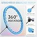 JLoibao Weighted Hula Circle with 26/32 Links(56-66 Inch) for Adults Weight Loss, Infinity Fitness Hoop Plus Size, for Women Smart Exercise