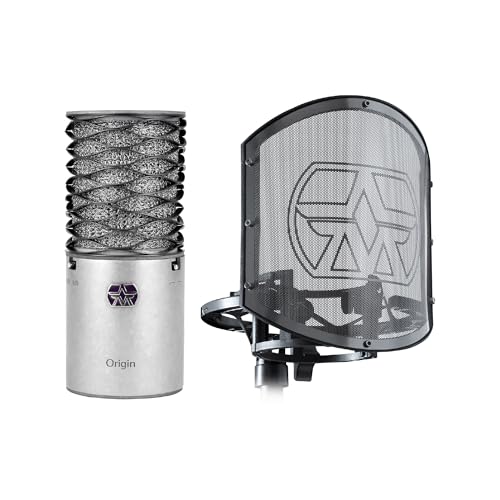 Image of Aston Microphones Origin Large-Diaphragm Cardioid Condenser Microphone with The Swiftshield Pop Filter and Shock Mount Set