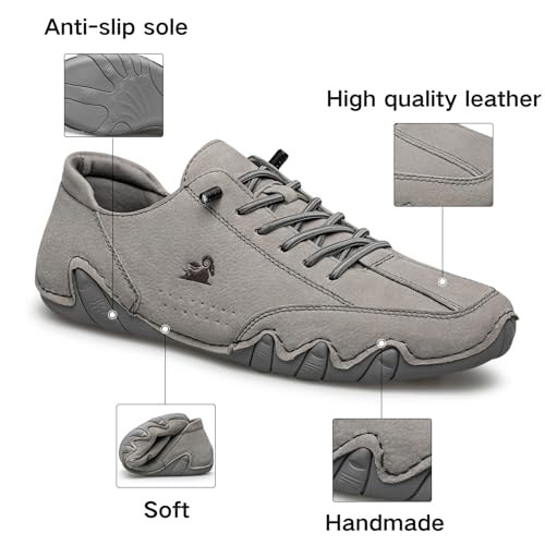 Driving Shoes for Men Casual Slip Ons Mens Fashion Shoes Comfort Handmade Chukka Dress Casual Shoes3