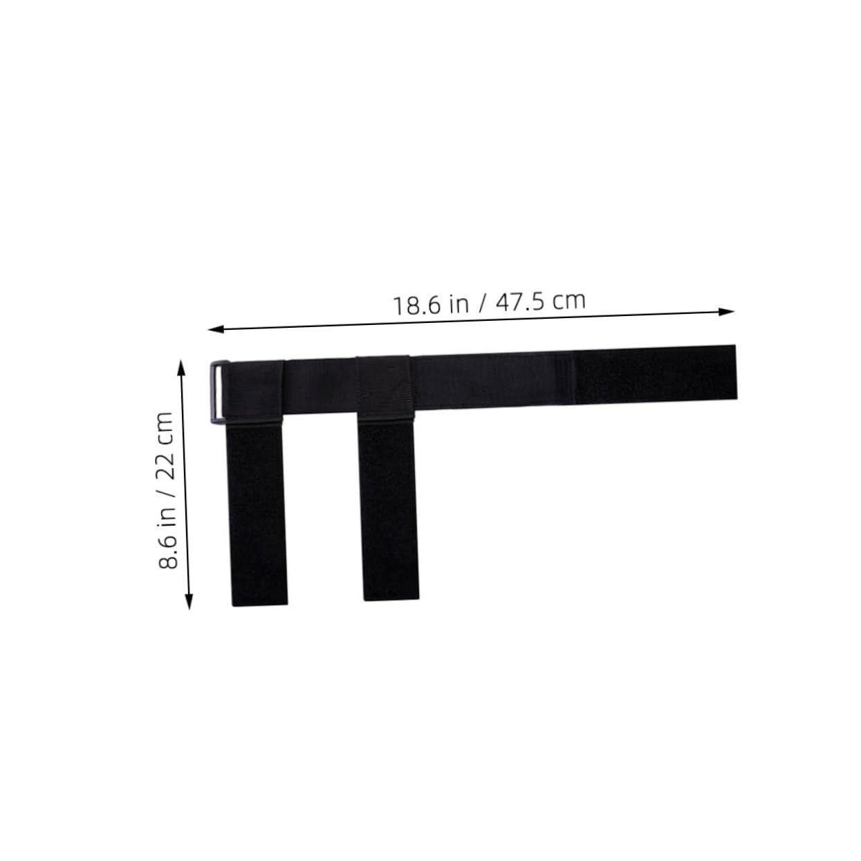 Yardwe 4 Stück Hantelgurte Befestigen Fuß Fallen Band Fesselriemen Dip-gürtel Fitness-hantel Plantar Pilates Gewichthebergurte Fitnessstudio Verstellbare Hanteln Drücken Kabel Black Nylon