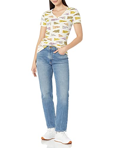 Image of Amazon Essentials Disney | Marvel | Star Wars | Princess Women's Classic-Fit Short-Sleeve V-Neck T-Shirt, Multipacks