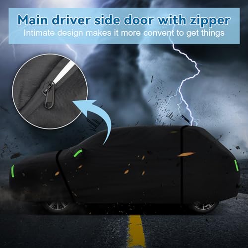 Image of Full Car Covers for 2014-2025 Mini Cooper /Cooper S /Hardtop /Clubman /Countryman 4 Door, Car Cover Waterproof Heavy Duty All-Weather Protection with Door Zipper & Storage Bag