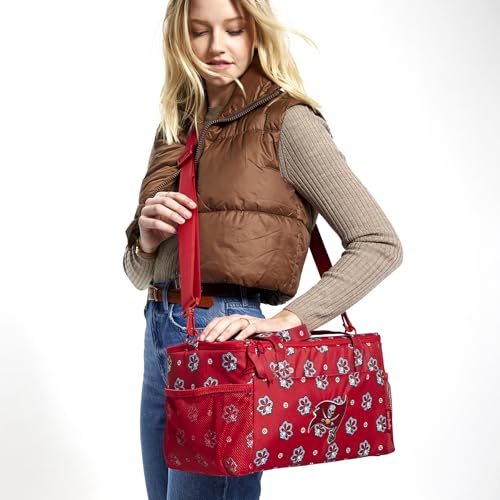 Vera Bradley Women's Recycled Lighten Up Nfl Cooler (Multiple Teams Available), Tampabaybuccaneersondarkred/Blackbandana, One Size by Vera Bradley - Image 5