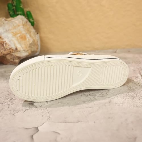 Sunflower Canvas Tennis Shoes for Women Low Top Casual Sneakers for Women Lace Up Fashion Comfortable Walking Shoes,Fashion Canvas Slip on Shoes,Women's Comfort Plush Foam Sneaker4