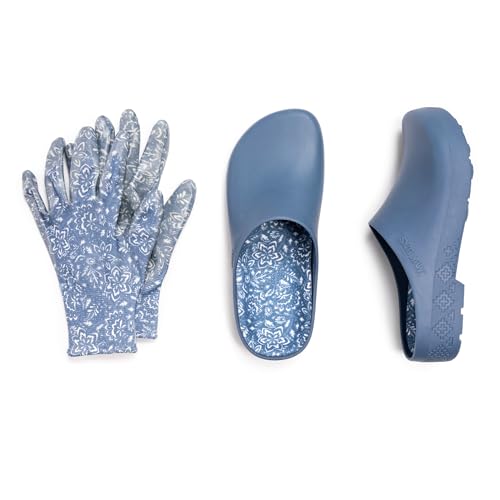 MUK LUKS Garden Clogs & Gloves Set