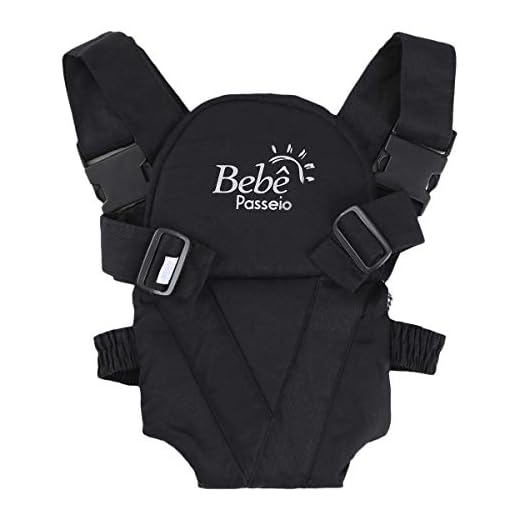 Canguru Carrega Bebê Ergonômico Passeio Suporta Até 15Kg - Preto