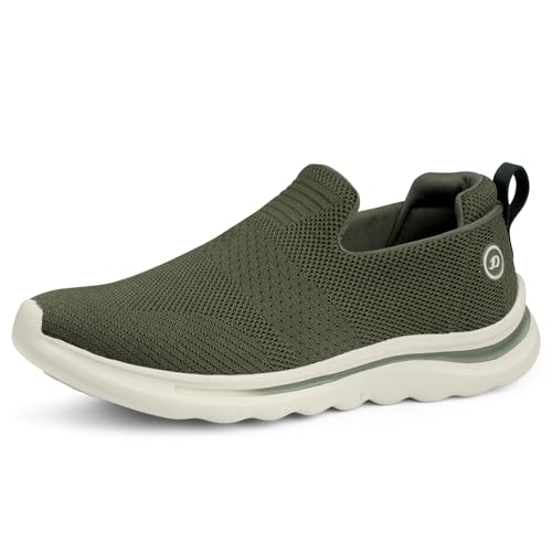Image of DOCTOR EXTRA SOFT Men's Sports Walking Running Jogging Slip-On Shoes|Lightweight Breathable Sneakers with Cushioned EVA Sole|Shock Absorbing Comfort Fit Easy Wear Athletic Daily Gym Casual Use D-2014