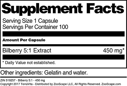 Miniatura 4 de Terravita Arándano 51-450 mg (100 Cápsulas, ZIN 519257) - Paquete de 3