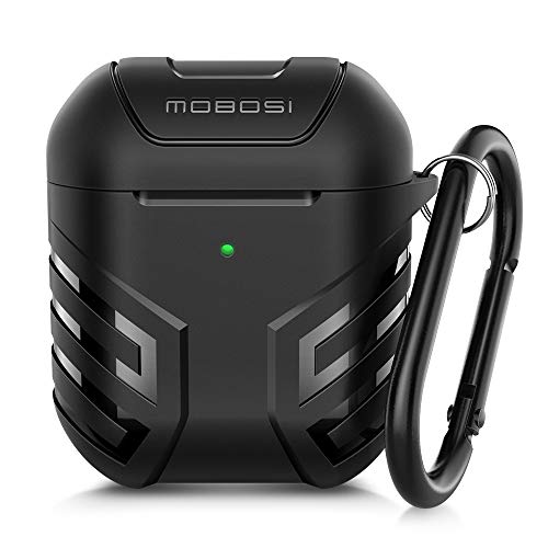 MOBOSI Military AirPods Case Cover Designed for AirPods 2 & 1, Full-Body Protective