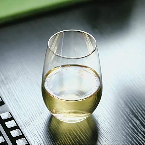 Vinsani Set of 6 Traditional Crescent Highball Glass Tumblers - 510ml (17.2oz) Highball Glasses