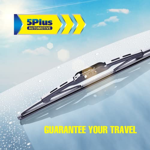Image of 5 PLUS 13 Inch Rear Wiper Blade Replacement for Chevrolet Suburban Tahoe 2020-2015 /Honda CR-V 2016-2012 /GMC Yukon 2020-2015 /Ford Explorer 2010-2006 BACK Windshield Wiper Fit J-Hook Type Wiper Arms