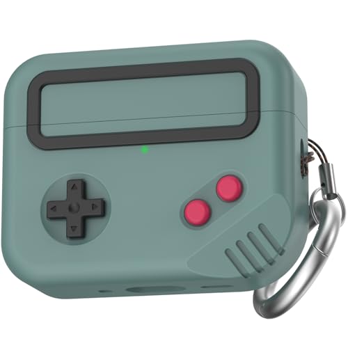 Image of TRONWIN for AirPods Pro 3 Case - 2025 Silicone Game Console Design Case for Apple AirPods Pro 3rd Generation, Cute Airpod Pro 3 Cover for Men /Women (Pine Green)