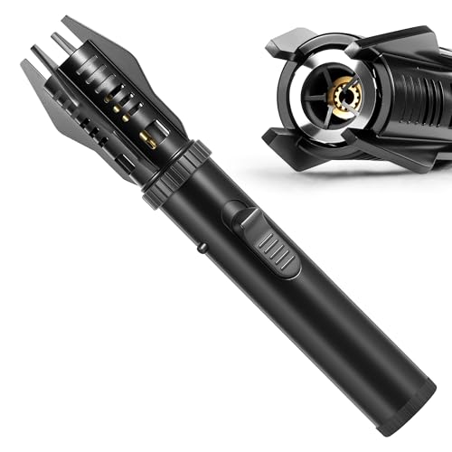 Luxblaze Plasma Lighter Windproof Arc Lighter for Camping BBQ Flameless Electric Igniter with Safety Lock Butane Gas NOT Included Refill Required Before First Use