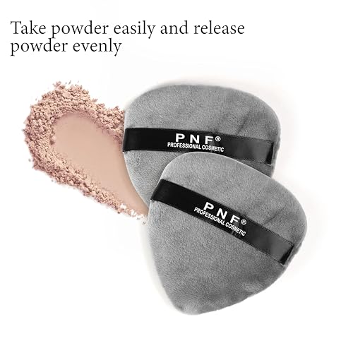 Image of Makeup Blendiful Puff, 1 Pcs Heart Shape Makeup Puff With Strap, Cotton Large Face Powder Puff, Makeup Tool, Beauty Sponges Blender Puff - Multi-colored