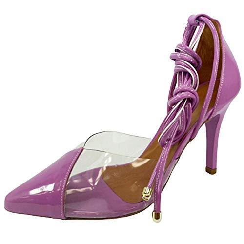 Scarpin Zhaceci de Amarrar Roxa