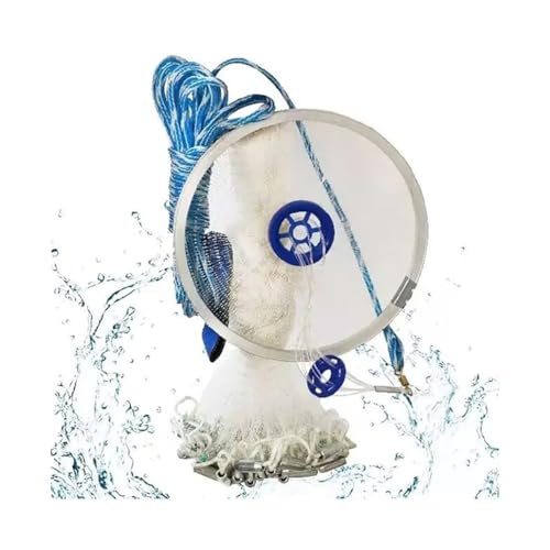 Filet de pêche pliable avec anneau en aluminium pour capturer facilement vos appâts vivants