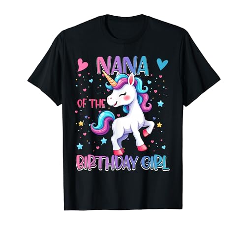 Nana of the Birthday Girl Unicorn Family Matching Party T�V���c