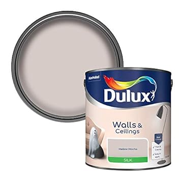 Dulux Silk Emulsion Paint For Walls And Ceilings - Mellow Mocha 2.5 Litres