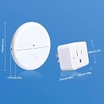 Wireless Motion Sensor Outlet and Plug, 15A 1500W Motion Activated Light Switch with Remote Control, No Wiring Required, Adjustable Delay Modes, 260FT Long Range for Indoor Outdoor Home Appliances