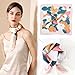 vimate Satin Scarf -Fashion 27×27inches Hair Scarf for Women Lightweight Silk Feeling Head Scarves Square Bandanas (Style 28)