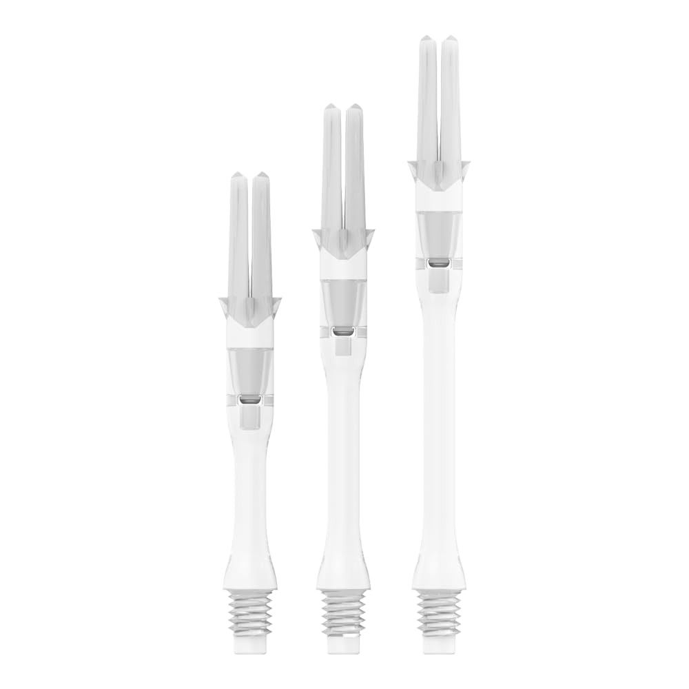 Eje de estilo L de L-SILENT eje delgado blanco lechoso 300 para dardos 7