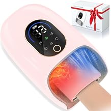 KingPavonini Hand Massager with Heat and Compression, Wrist Heating & Air-Compression, Palm Rolling, Cooling Fan, Cordless Wrist and Hand Massager for Arthritis and Carpal Tunnel, Valentines Day Gift