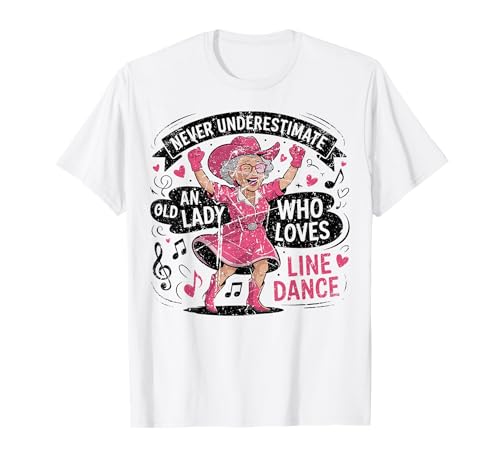 Nunca Subestimes a una anciana Que ama el Baile en línea Camiseta