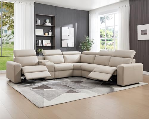 AMERLIFE Power Recliner Sofa, Electric Reclining Sofa with C...