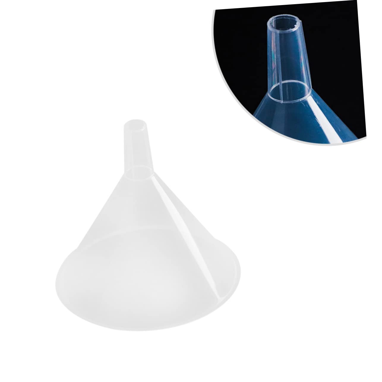 10pcs Plastic Kitchen Funnel Food-Grade Liquid Transferring Funnel for Easy Pouring and Filling Bottles Smooth Kitchen Gadget for Spices and Powders