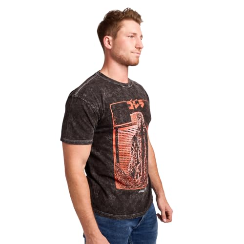 Bioworld Godzilla Kanji Title Art Men's Black Cloud Wash Short Sleeve Tee2