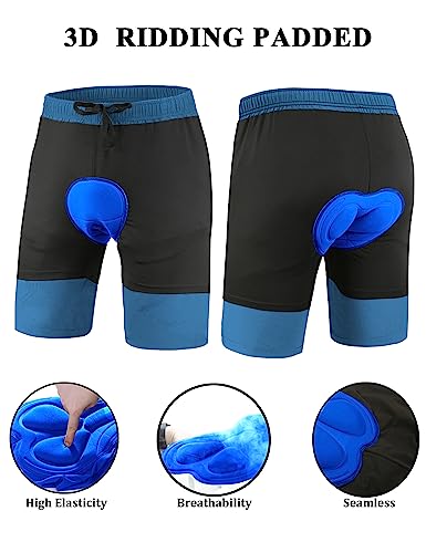 Kpsun Men'S Mountain Bike Shorts 3D Padded Baggy Bicycle Riding Cycling Shorts Quick Dry Lightweight Biking Shorts thumb #2