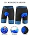 Men's Mountain Bike Shorts 3D Padded Baggy Bicycle Riding Cycling Shorts Quick Dry Lightweight Biking Shorts(Blue S)