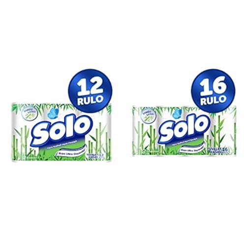 Solo Tuvalet Kağıdı Bambu Katkılı 12'li ve Solo Tuvalet Kağıdı Bambu Katkılı 16'lı