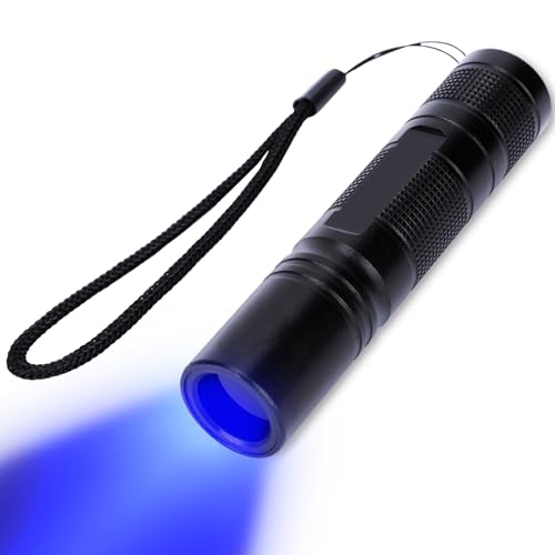 OurLeeme UV LED Taschenlampe 365 nm ultraviolettes Licht für Hunde Katzen Urin USB wiederaufladbar 1200 mAh Akku Mini UV Lampe Taschenlampe Haustier Urin Detektor für Fluoreszenzerkennung
