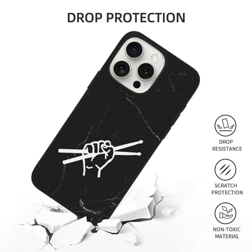 Funda Resistente Drumsticks para iPhone 15 Pro Negro miniatura 6
