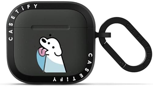 Miniatura 13 de CASETiFY Bounce - Funda para AirPods (4.ª generación) con anillo [probada contra caídas de grado militar, protección contra caídas de 6.6 Carbón -