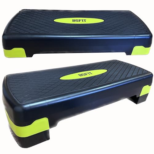 BSFIT® Step de Aeróbic Plataforma Steps Fitness Casa Banco Fitness para Ejercicio Yoga Adecuado...