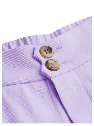 Image of SweatyRocks Girl's Elastic High Waist Wide Leg Pants Loose Long Trousers