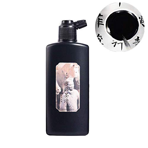 Chromatic Sumi Liquid Ink for Japanese Brush Calligraphy & Chinese Traditional Artworks (Black)