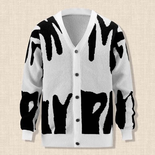 Manga larga de punto con botones estilo jersey casual para invierno 3