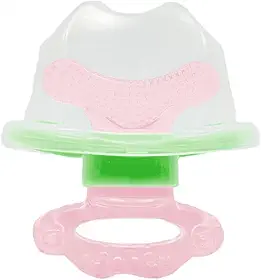 Mordedor com Massageador de Gengiva, BUBA, Rosa