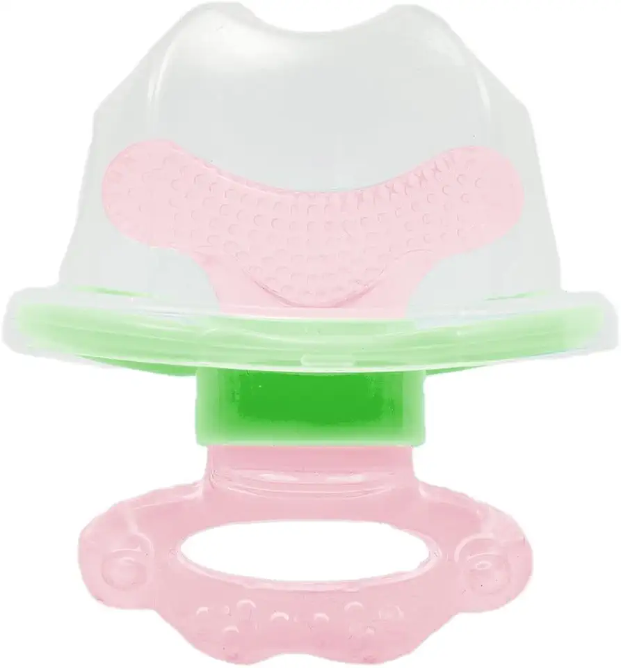 Mordedor com Massageador de Gengiva, BUBA, Rosa