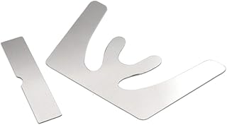 1Set Stainless Steel Dental Fox Plane Plate, Occlusal Maxillary Casting Jaw
