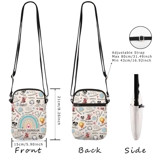 WCGXKO School Counselor Gift It’s A Good Day To Teach Coping Skills Zipper Crossbody Bag2