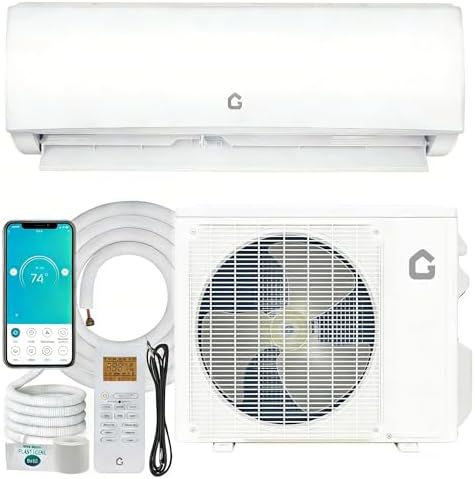 Garvee 11500 BTU Mini Split AC/Heating System, 230V WIFI Enabled ...