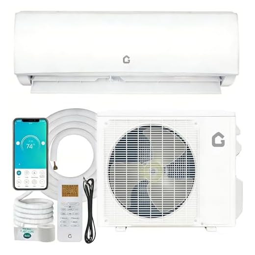 Garvee 11500 BTU Mini Split AC/Heating System, 115V WIFI Enabled Energy Efficient Mini Split Unit,Wall-Mounted Split Air Conditioner,Cools Up to 750 Sq.Ft, Heat Pump & Installation Kits