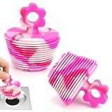 Biiange 2 Pack Universal Bathtub Stopper Silicone Bathtub Plug for Bathroom Drain Stopper Plug for Kitchen (Pink)