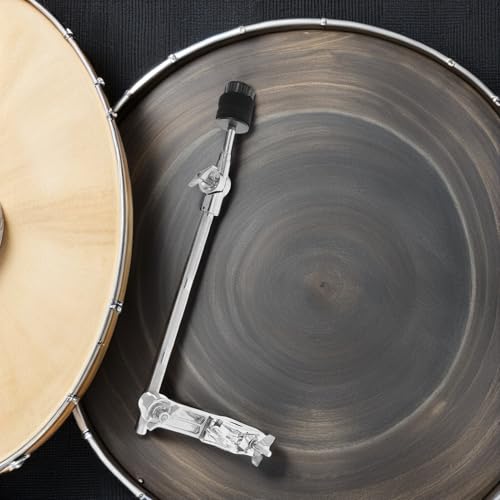 Soporte extensible para platillo BESPORTBLE de 32 cm con abrazadera para rack de batería, soporte en forma de L para varilla, accesorio para soporte de platillos y percusión miniatura 6