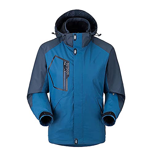 Veste imperméable homme bleue 5XL pour la pluie
